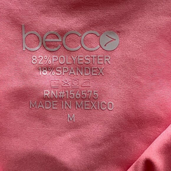 NWT | Becco Spaghetti Strap Zip Front Cropped Sports Bra | Size Medium - Picture 4 of 4